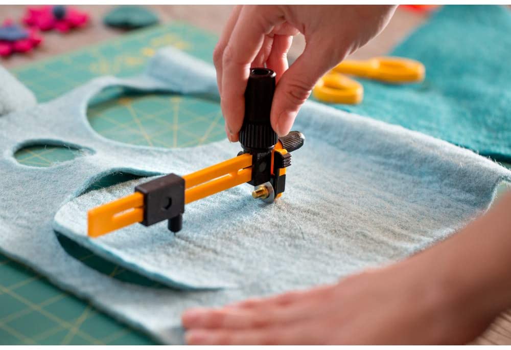 Olfa Rotary Compass Cutter Fabric Dia4-22cm - Al Masam Stationery LLC