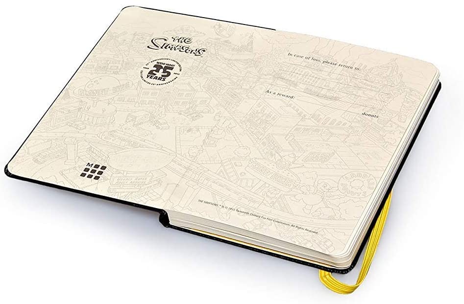 Moleskine Simpson Limited Edition Simpson Plain Notebook Pocket Size Black - Al Masam Stationery LLC