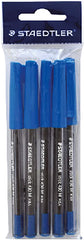 Staedtler Stick 430-03T Medium Blister of 5 pcs Blue - Al Masam Stationery LLC