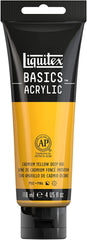 Liquitex BASICS Acrylic Paint, 4-oz tube, Cadmium Yellow Deep Hue - Al Masam Stationery LLC