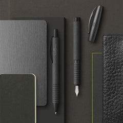 FABER-CASTELL Fountain Pen Essentio Aluminium Black M - Al Masam Stationery LLC