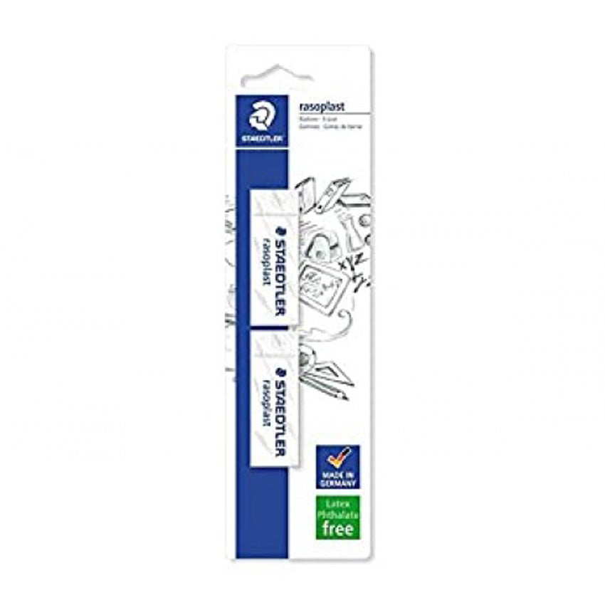 Staedtler Raso Plast Eraser B20 Blister pack of 2pcs - Al Masam Stationery LLC