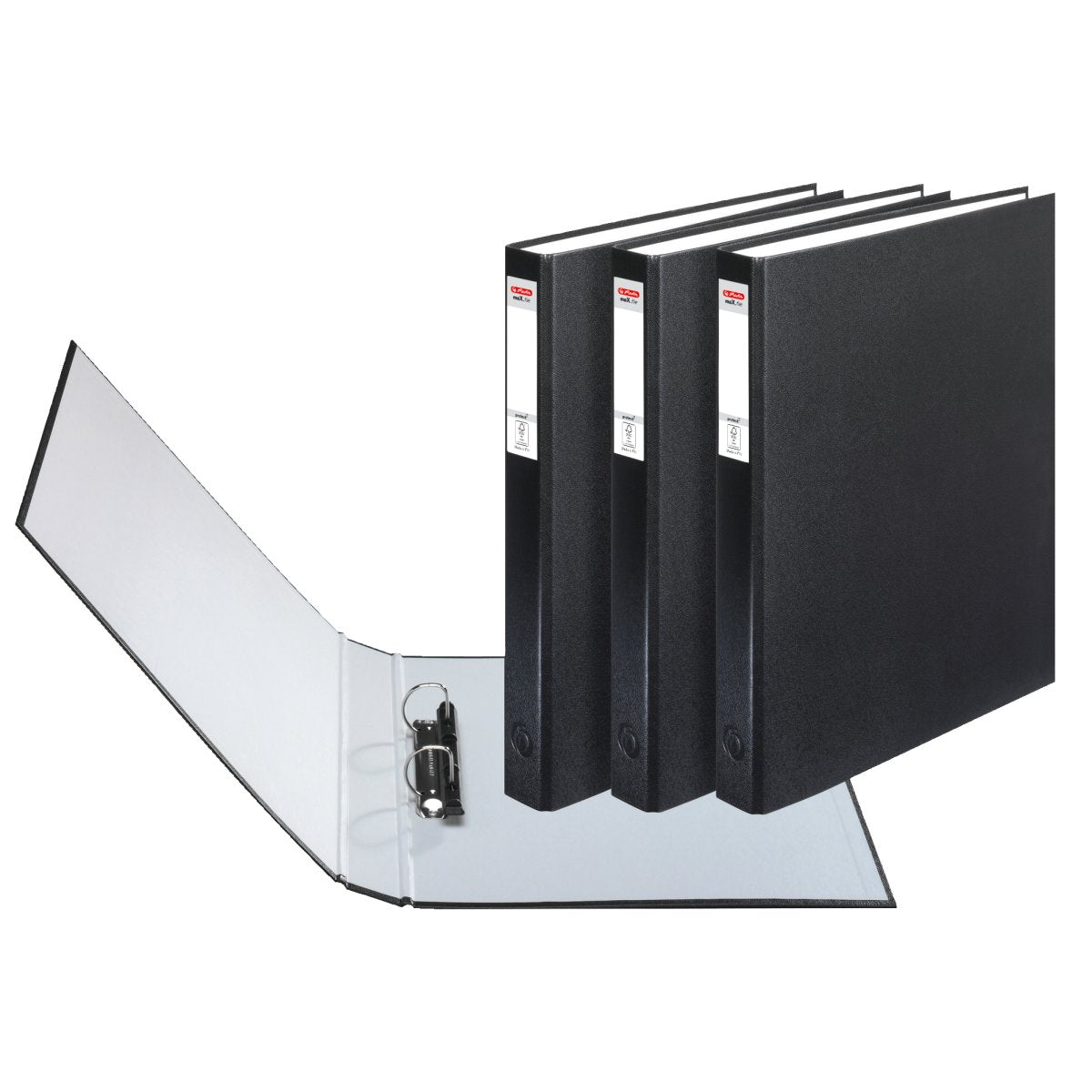 Clipp 2 Ring Binder D type A4 Black - Al Masam Stationery LLC