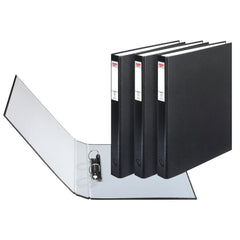 Clipp 2 Ring Binder D type A4 Black - Al Masam Stationery LLC
