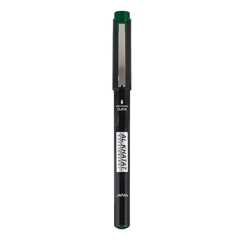 Al Khatat Calligraphy Pen 3.0 mm Green – Broad Fibre Tip Lettering Pen