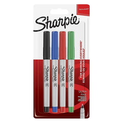 Sharpie Ultra Fine Permanent Marker Assorted 4 Pieces - Al Masam Stationery LLC