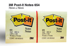 Post It # 654 3x3 inches 3M