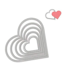 Framelits Die Set 6Pk Hearts - Al Masam Stationery LLC