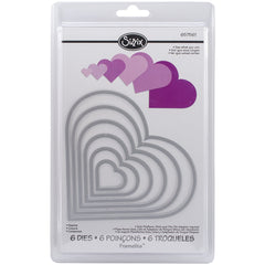 Framelits Die Set 6Pk Hearts - Al Masam Stationery LLC