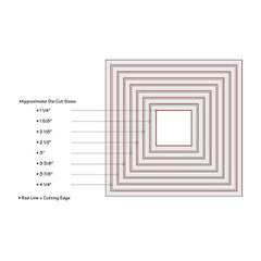 Framelits Die Set 8Pk Squares - Al Masam Stationery LLC