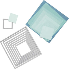 Framelits Die Set 8Pk Squares - Al Masam Stationery LLC