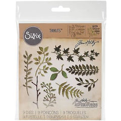 Thinlits Die Set 9Pk Garden Greens By Tim Holtz - Al Masam Stationery LLC