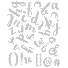 Thinlits Die Set 38Pk Brush Lowercase Alpha By Debi Potter - Al Masam Stationery LLC