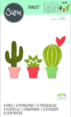 Thinlits Die Set 6Pk Cacti By Debi Potter - Al Masam Stationery LLC