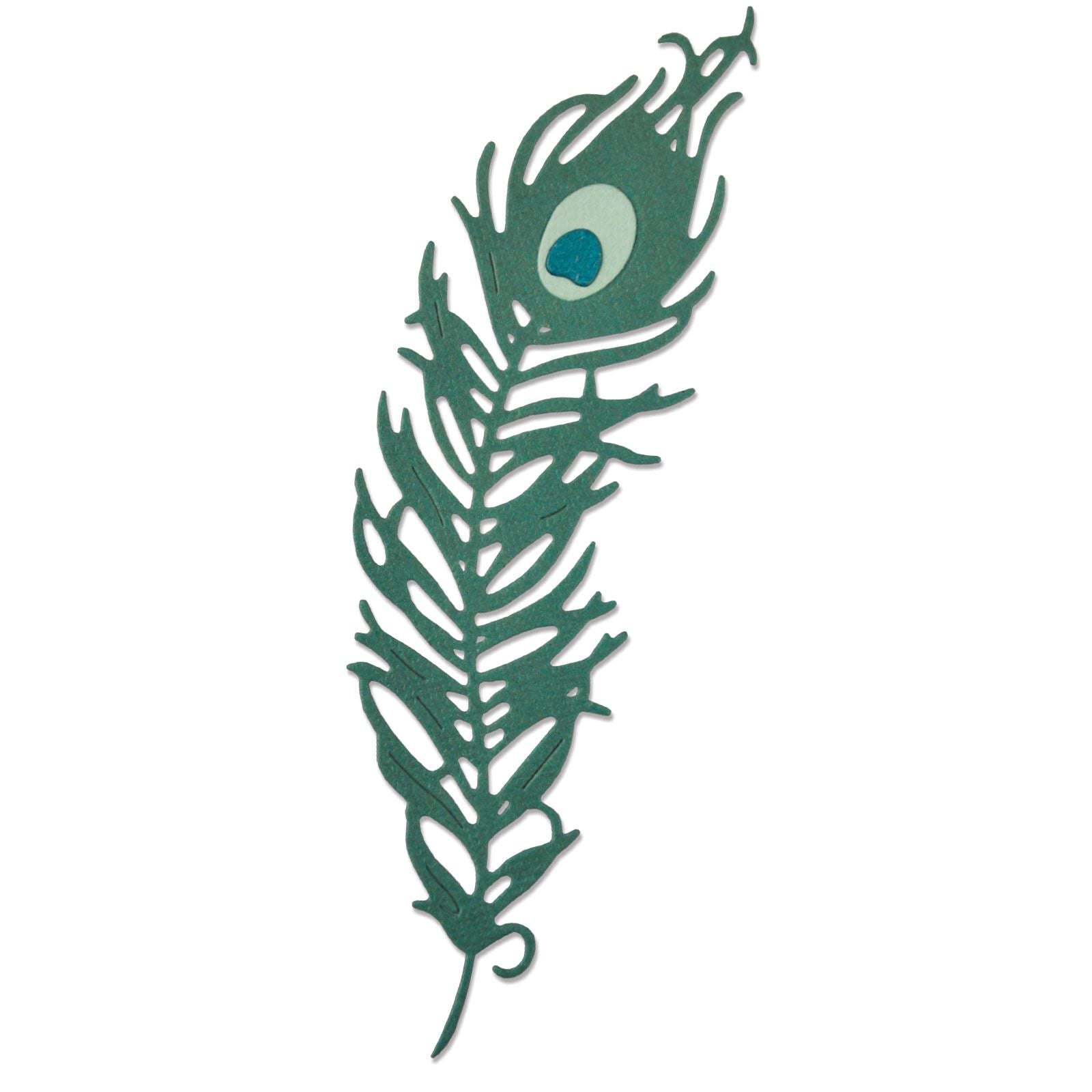 Thinlits Die Set 3Pk Peacock Feather By Pete Hughes - Al Masam Stationery LLC
