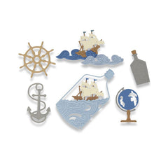 Thinlits Die Set 7Pk Ship In A Bottle By My Life Handmade - Al Masam Stationery LLC