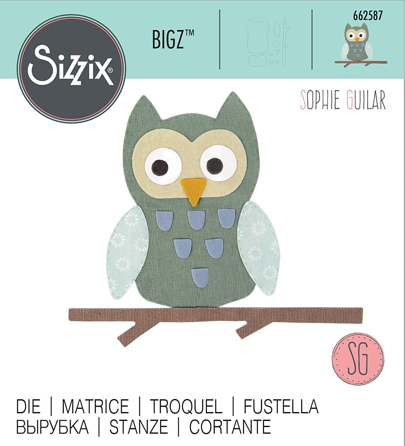 Bigz Die Owl By Sophie Guilar - Al Masam Stationery LLC