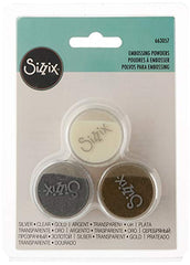 Accessory Embossing Powders, 3Pk (Silver, Gold, Clear) - Al Masam Stationery LLC