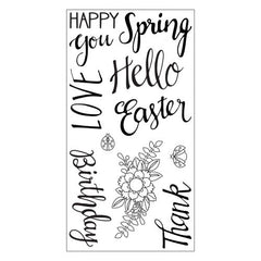 Clear Stamps Spring Phrases By Lynda Kanase - SIZ 663587 - Al Masam Stationery LLC