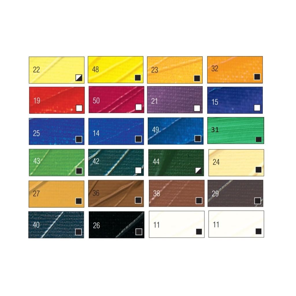 PEBEO STUDIO ACRYLIC HIGH VISCOSITY - BEGINNERS SET OF 24T12ML - Al Masam Stationery LLC