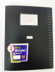 2 Ring Binder Black with Rubber Band - Al Masam Stationery LLC