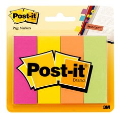 Post-it Page Marker 671-4AF. 7/8 x 2 7/8 in x (22,2 mm x 73 mm) Assorted Colors