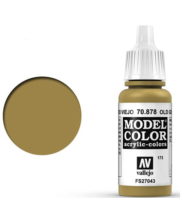 Vallejo 173:MODELCOLOR 878-17ML. OLD GOLD - Al Masam Stationery LLC