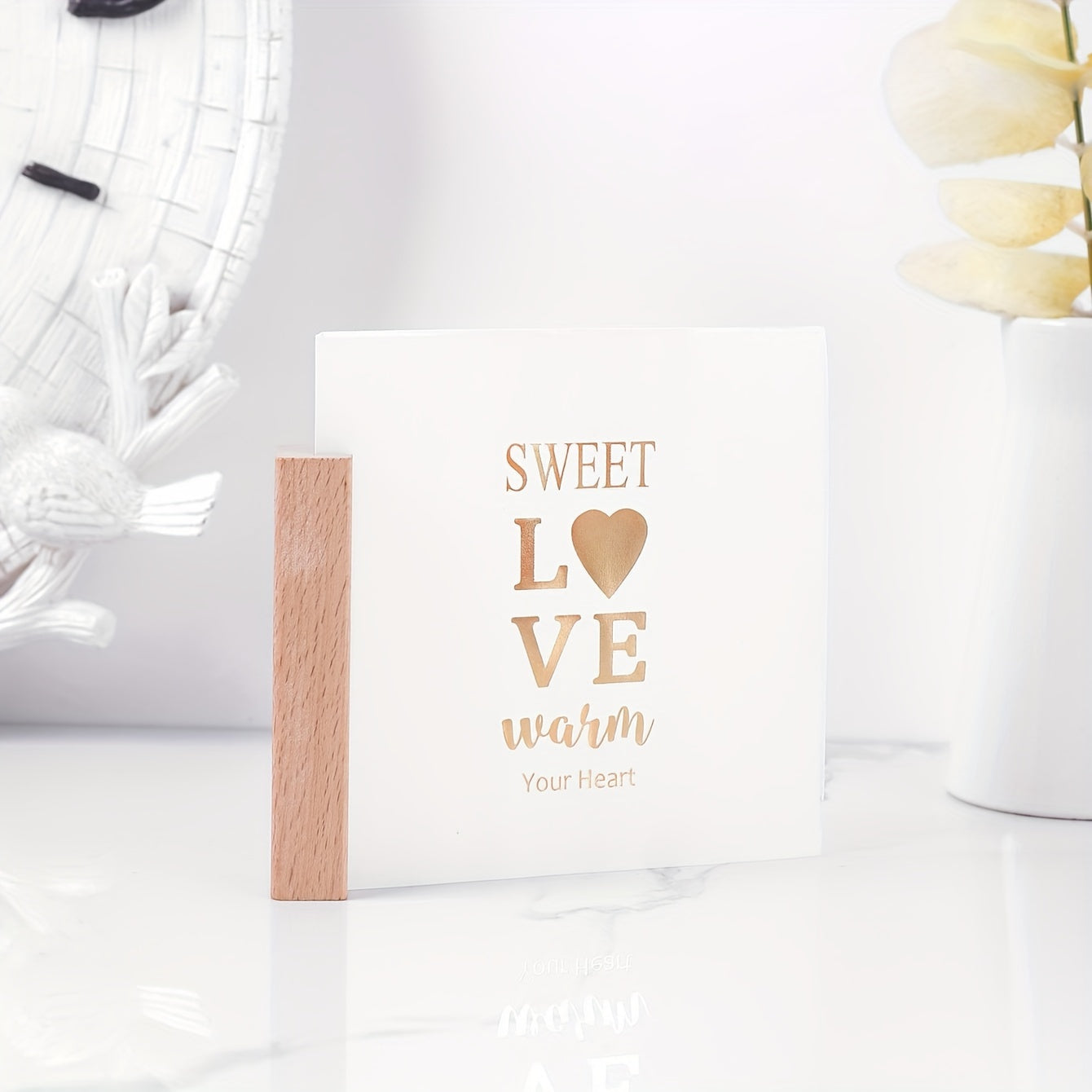 ELMAS 5pcs Wooden Photo & Card Holders Tabletop Display - Al Masam Stationery LLC