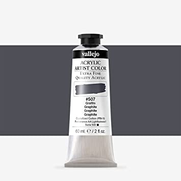 VALLEJO ACRYLIC ARTIST 507: 60 ML. GRAPHITE - Al Masam Stationery LLC