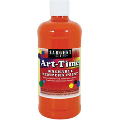 Sargent ART TIME WASHABLE PAINT 16 OZ. ORANGE - Al Masam Stationery LLC