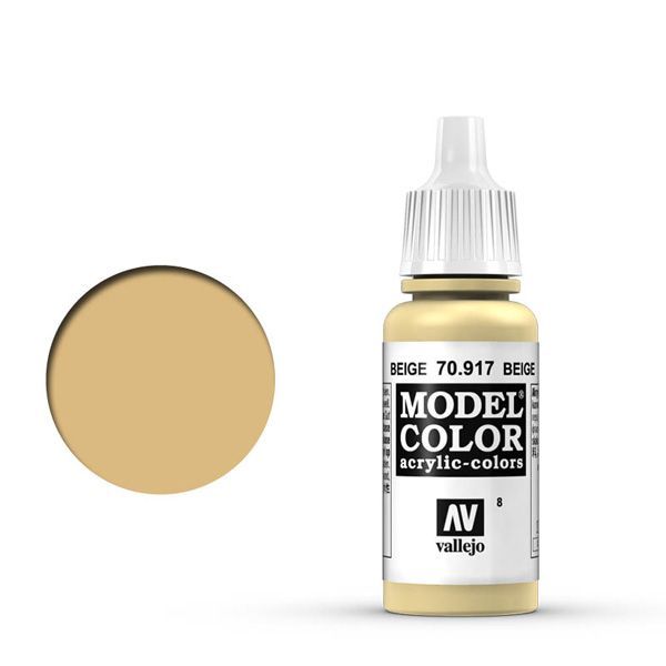 Vallejo 008:MODELCOLOR 917-17ML. BEIGE - Al Masam Stationery LLC