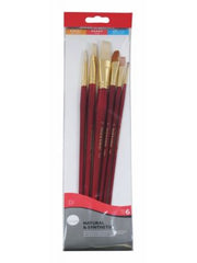 Daler Rowney Simply Long Handle Bristle Oil Mix Brush Set - Al Masam Stationery LLC