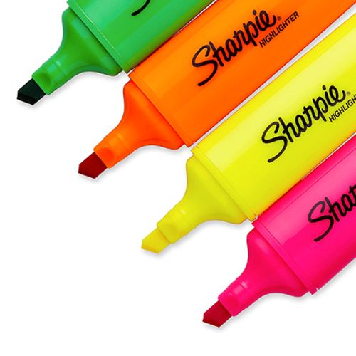 Sharpie Fluo XL Highlighter Set Of 4 Pieces Multicolour - Al Masam Stationery LLC
