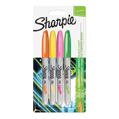 Sharpie Permanent Marker Assorted 4 Pieces - Al Masam Stationery LLC Main image