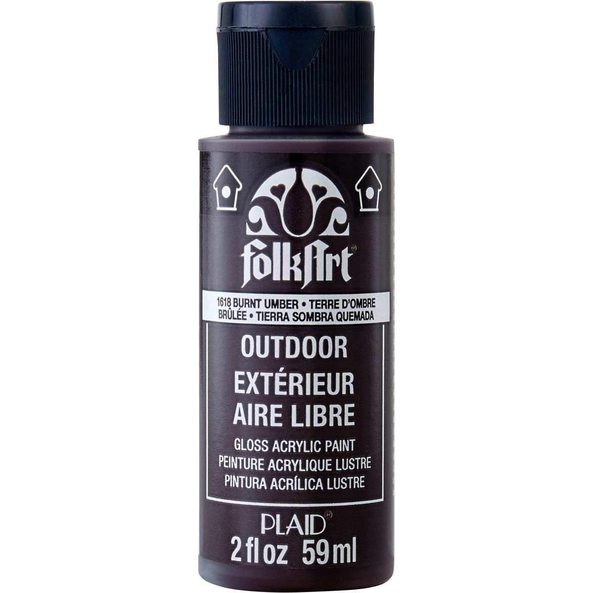 Folkart Outdoor Brush On - Burnt Umber 2 Oz. 59Ml - MSP 1618 - Al Masam Stationery LLC Main image