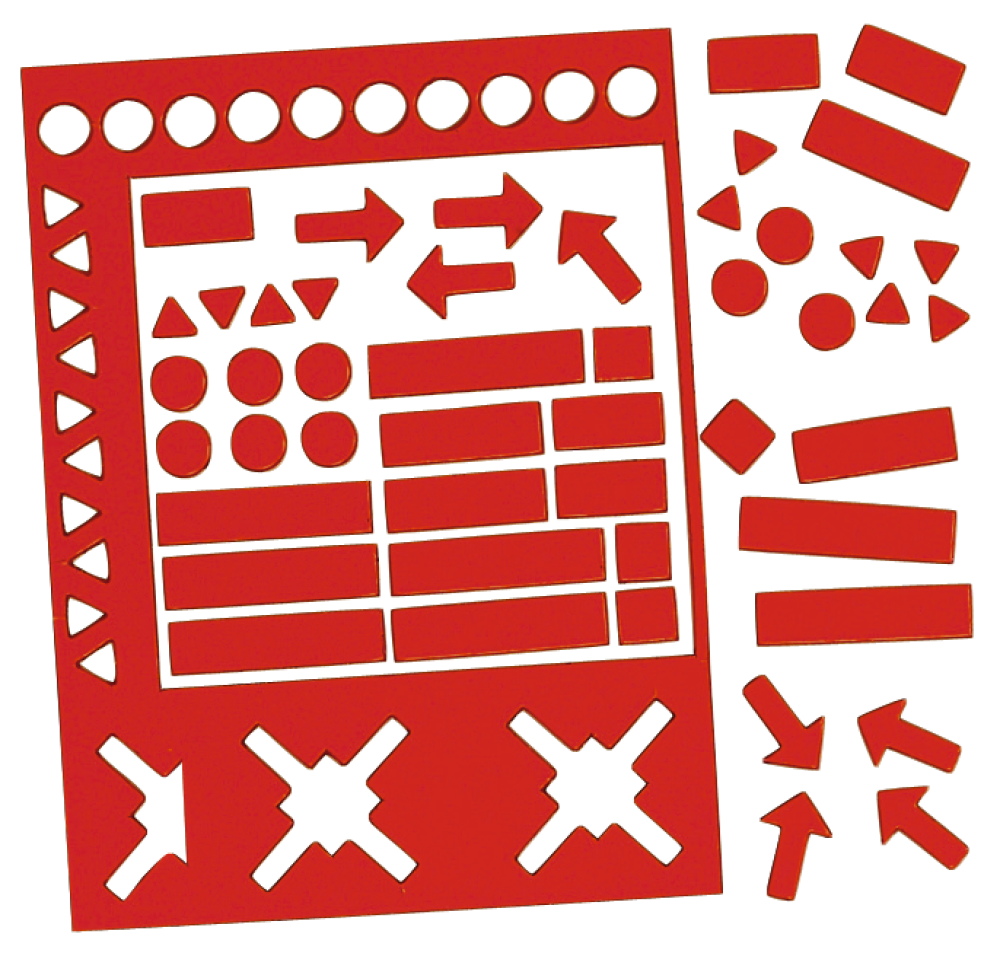 LEGAMASTER MAGNETIC SYMBOLS RED 20 MM - Al Masam Stationery LLC