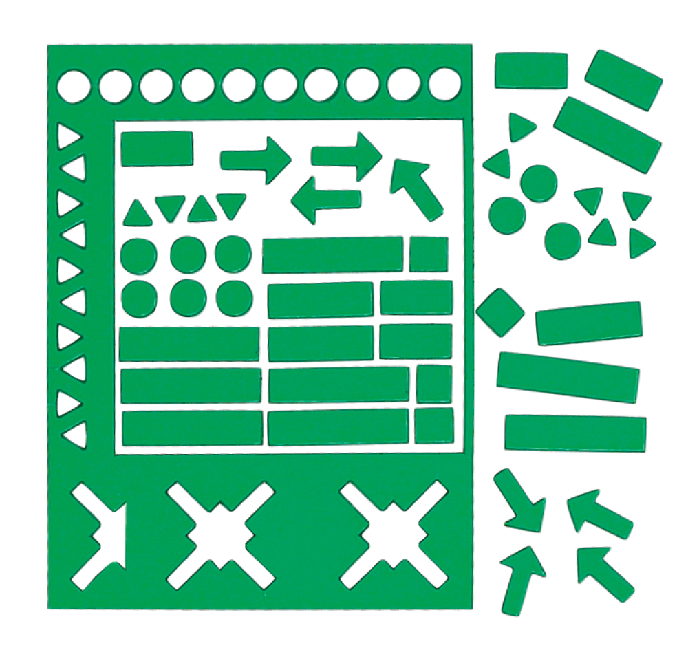 LEGAMASTER MAGNETIC SYMBOLS GREEN 20 MM - Al Masam Stationery LLC