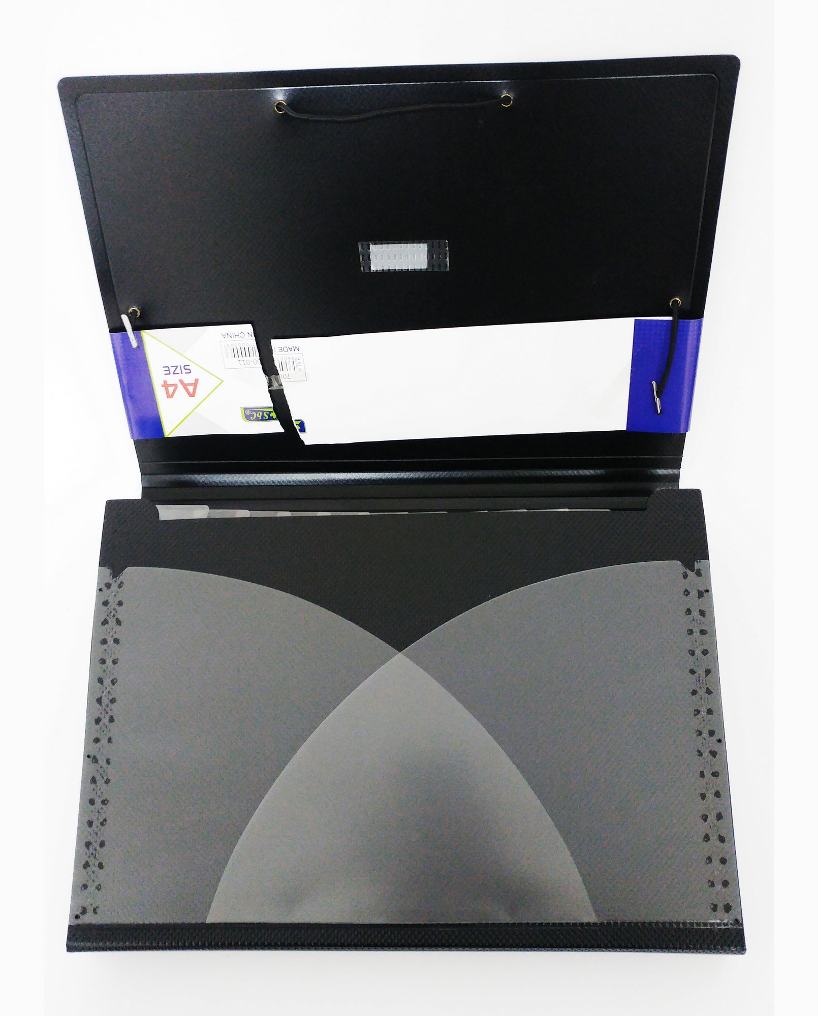 Expanding File with Rubber Band Black A4 Size - Al Masam Stationery LLC