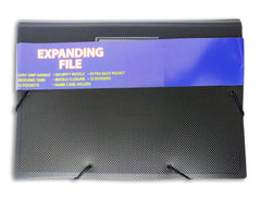 Expanding File with Rubber Band Black A4 Size - Al Masam Stationery LLC