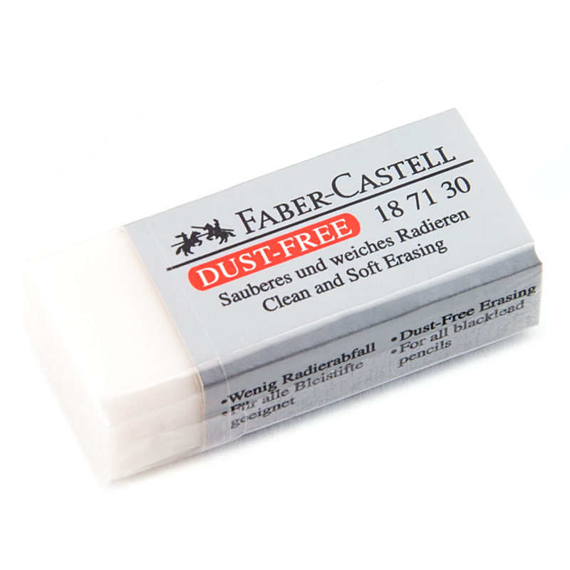 FABER-CASTELL Dust Free Eraser w Sleeve - FCM187130 - Al Masam Stationery LLC