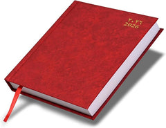 FIS Red A4 Hard Cover Arabic-English Daily 2026 Diary - FSDI41AE26RE