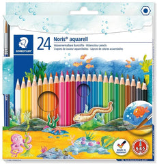 Staedtler Aquarell WaterColor pencil with brush Pack of 24 colors - Al Masam Stationery LLC