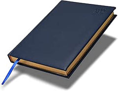 FIS Blue A5 Gold-Edge PU 2026 Daily Diary - FSDI20AEG26BL