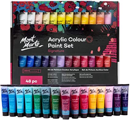 Mont Marte Acrylic Paint Set 48pc x 36ml - Al Masam Stationery LLC Main image
