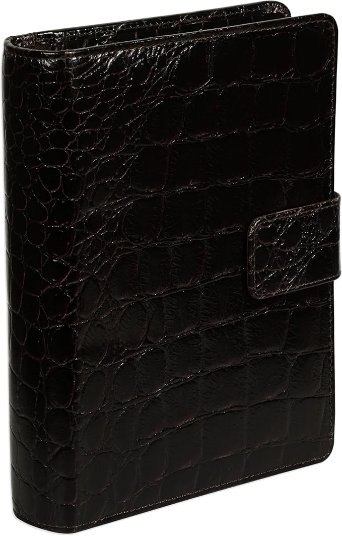 FIS Premium Crocodilus Leather Organizer 110x170mm – Brown