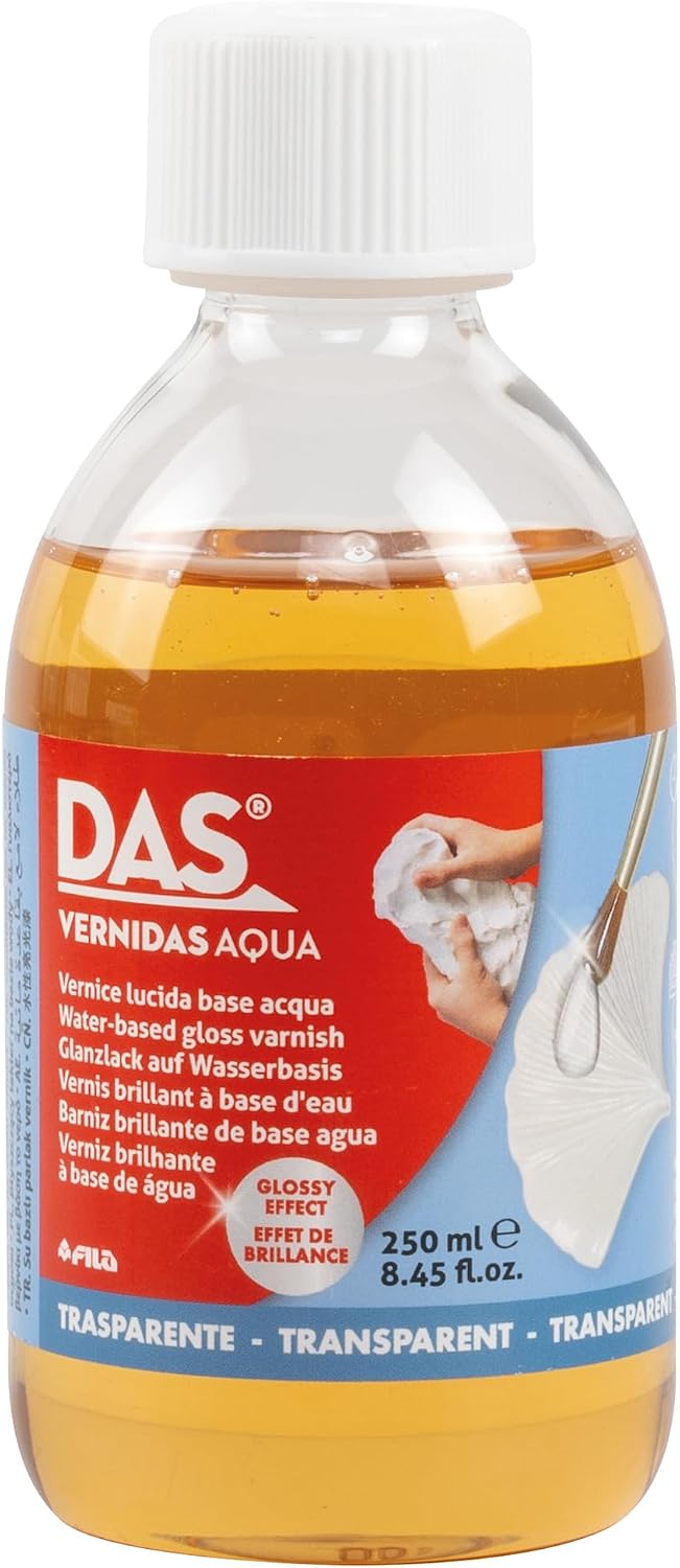 DAS Vernidas Aqua 250ml – Water-Based Protective Varnish for Modelling Clay F515600-FP-01-88-0577-AMS43380-8000144010714