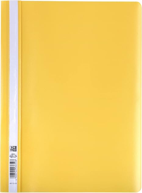 Atlas PVC Flat File with Pocket A4 Black Yellow