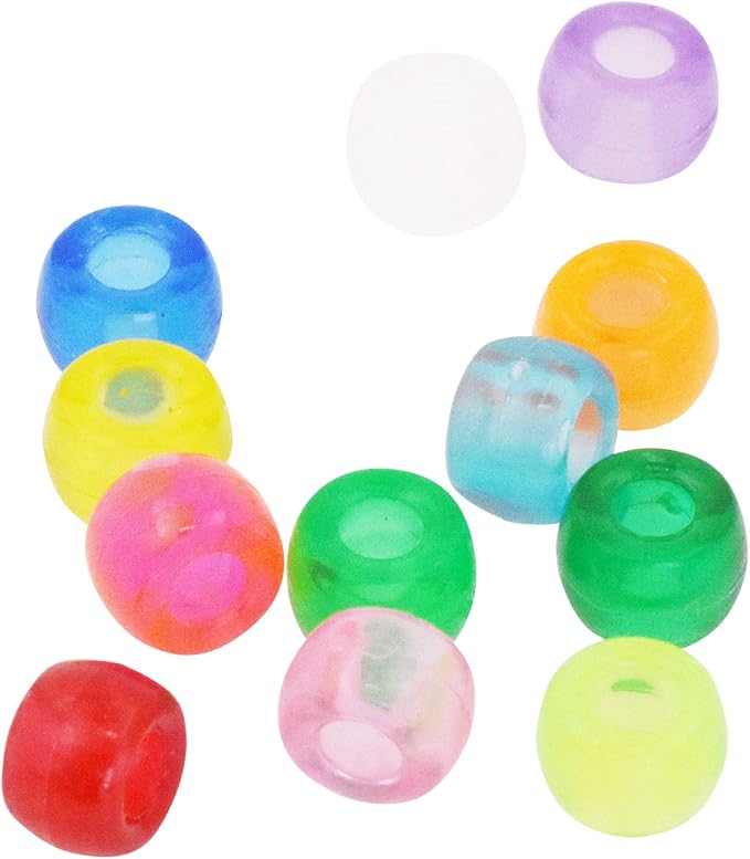 Assorted Colour Diamond Plastic Beads for Crafts and Jewellery