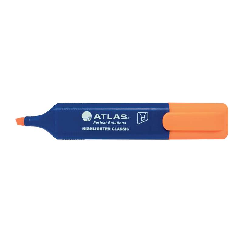 Atlas Orange Highlighter Pack | Text Marking Pens