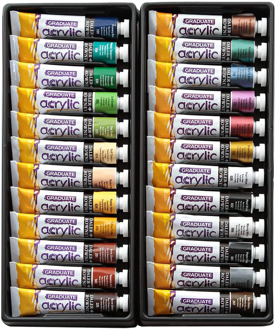 Daler Rowney Graduate Acrylic Set, 48 X 22 Ml - Al Masam Stationery LLC